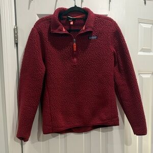 Patagonia Burgundy Fleece Jacket